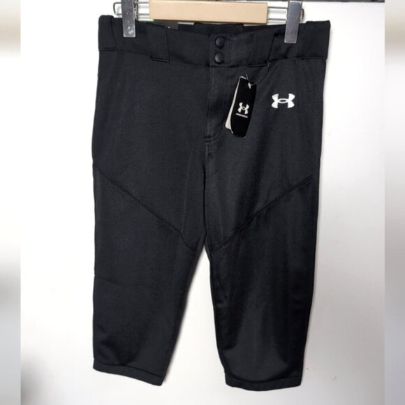 UNDER ARMOR | Boy's Black UA Utility Baseball Knicker - Picture 3 of 6